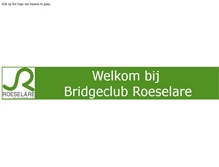 Tablet Screenshot of bridgeroeselare.be